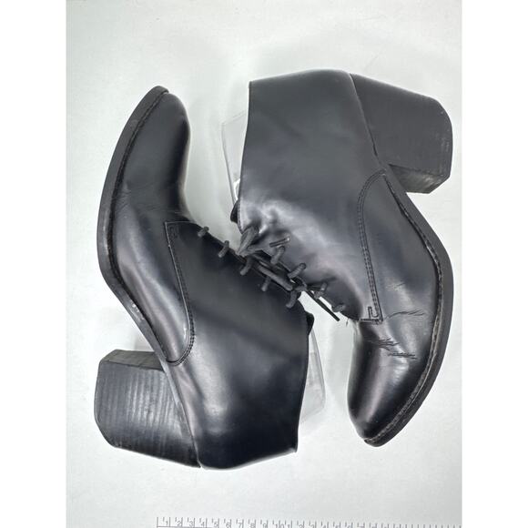 Jeffrey Campbell Ibiza Maxwell Boxxy heeled leather lace up ankle boots  9 - Picture 6 of 12